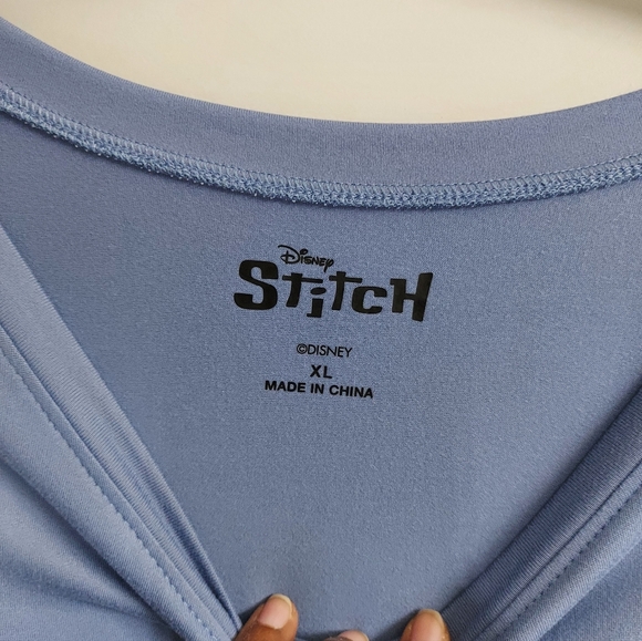 NWT Disney Stitch Blue Long Sleeve Women's Sleepwear - Picture 3 of 8